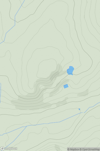 Thumbnail image for Long Fell [Lake District E] showing contour plot for surrounding peak